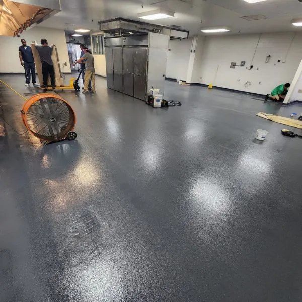 Commercial floor coating