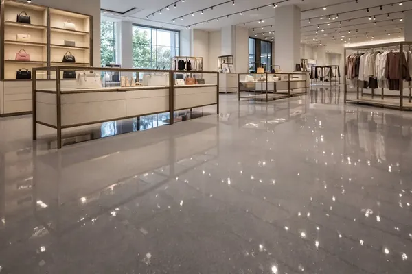 Retail showroom epoxy floor, Wildwood, MO