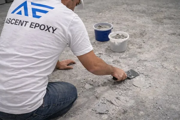 Grinding and preparing concrete after coating removal