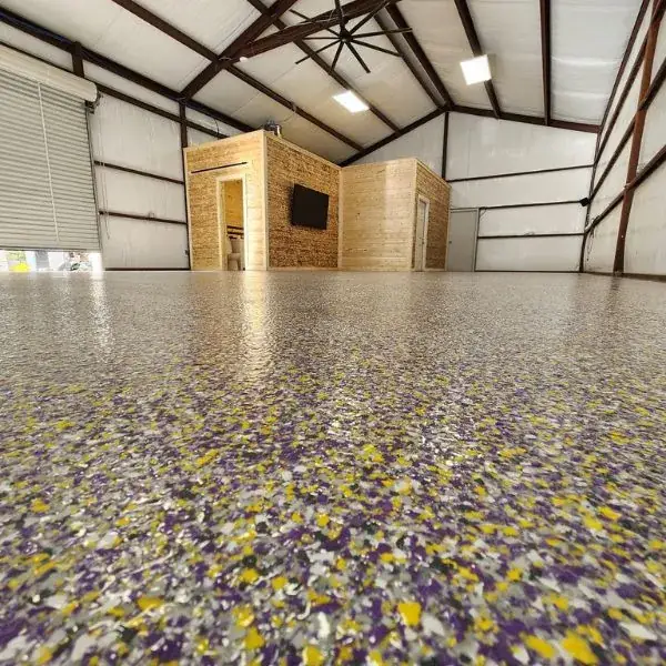 Home interior epoxy floor, Clayton, MO